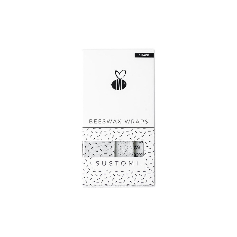 Beeswax Wraps 3 Pack: 1S 1M 1L