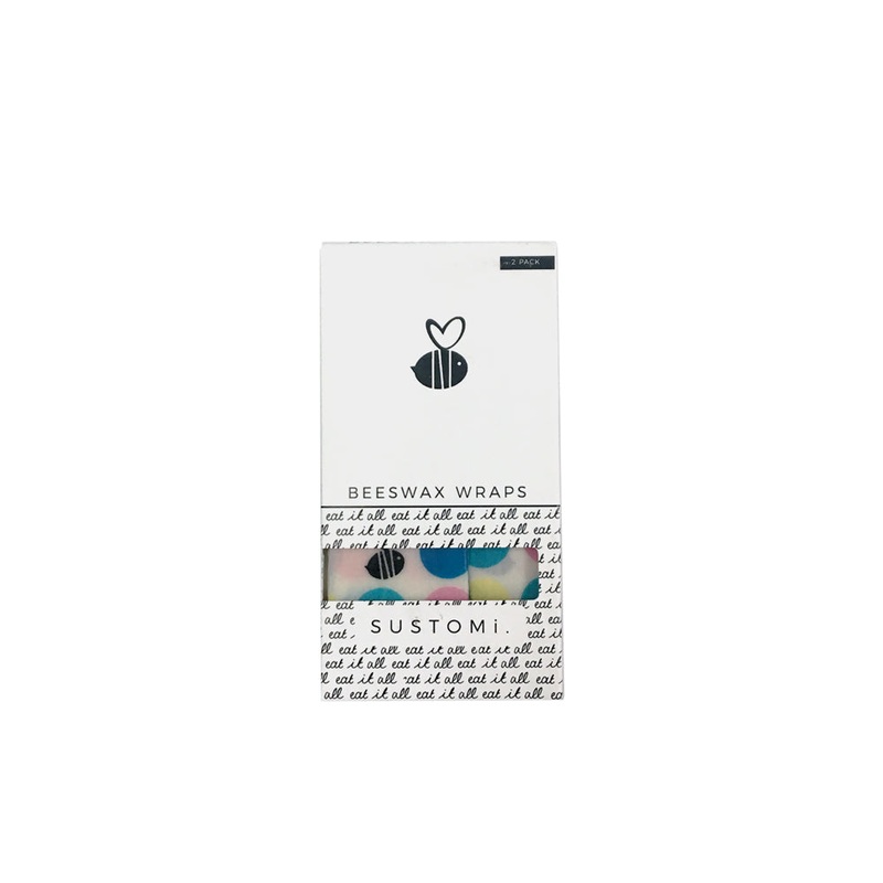 Beeswax Wraps Polka dot 2 pack: 1S 1M