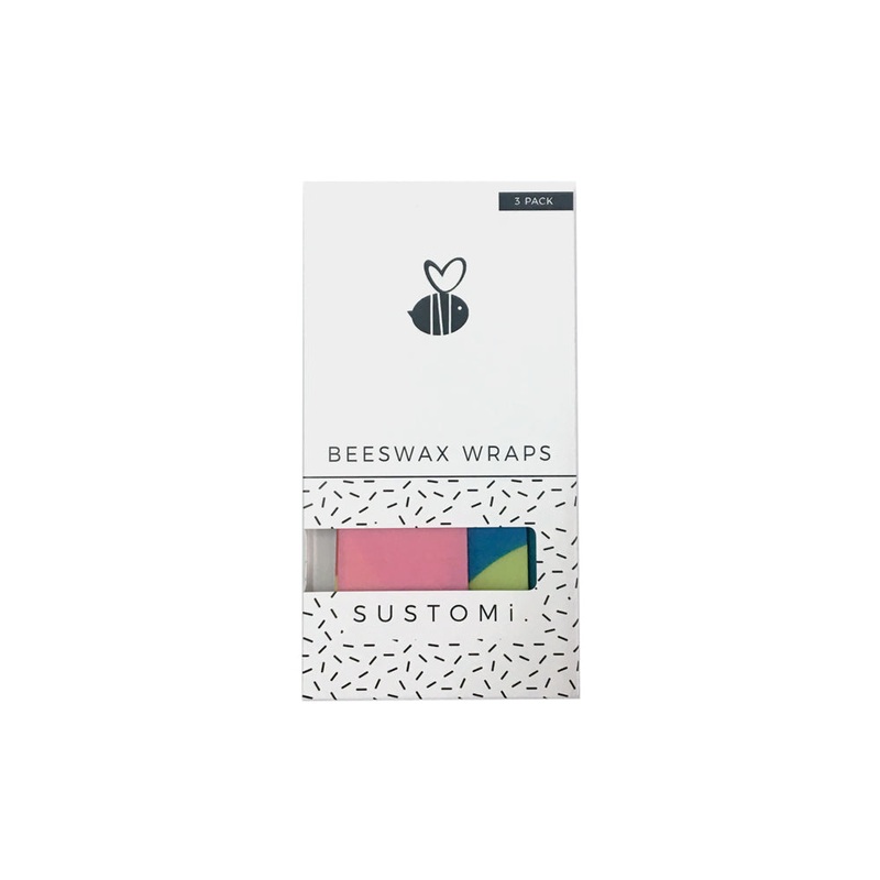 Beeswax Wraps Splash 3 Pack: 1S 1M 1L