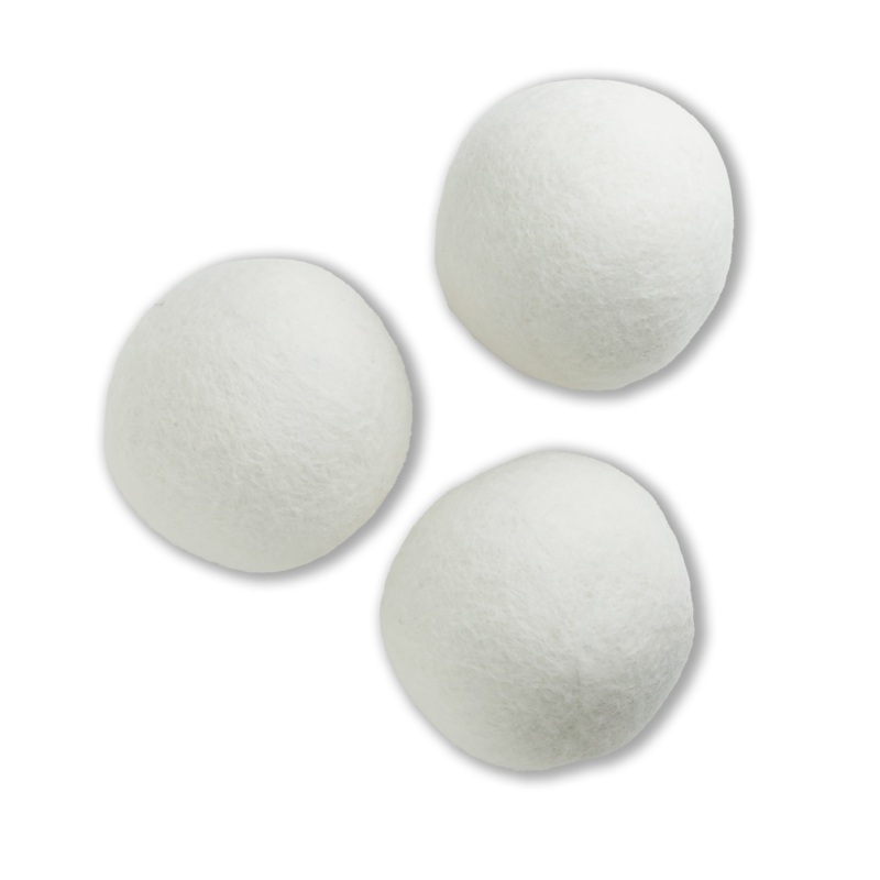 Laundry Wool Felt Dryer Ball – 8cm white