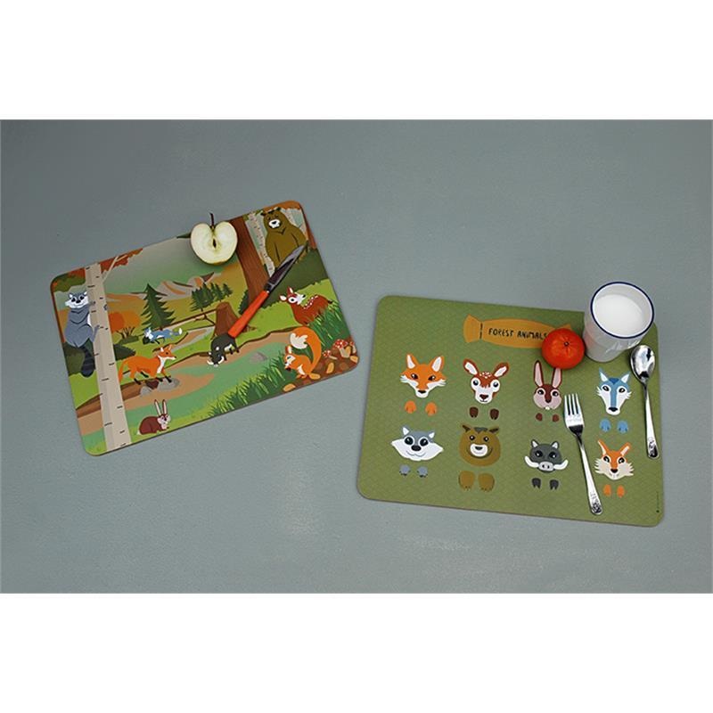 Placemat Forest Animals Mix Set/2