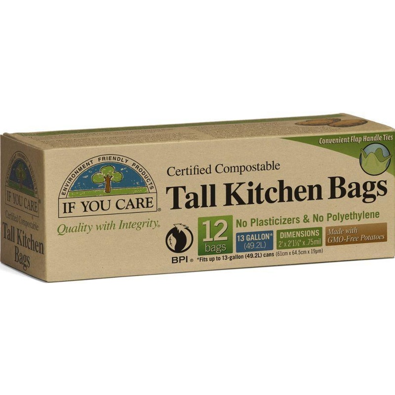 Certified Compostable Tall Kitchen Bags (13 Gal)