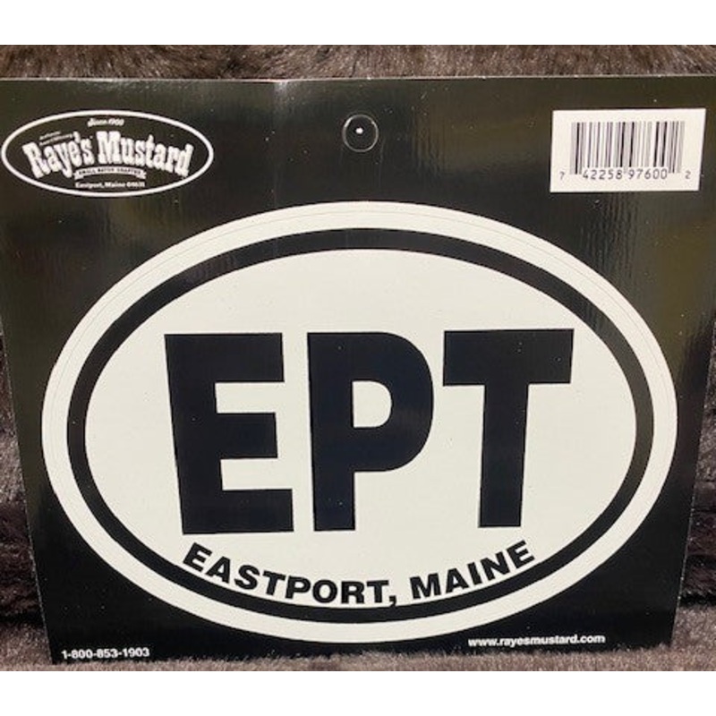 Eastport Black & White Vinyl Sticker