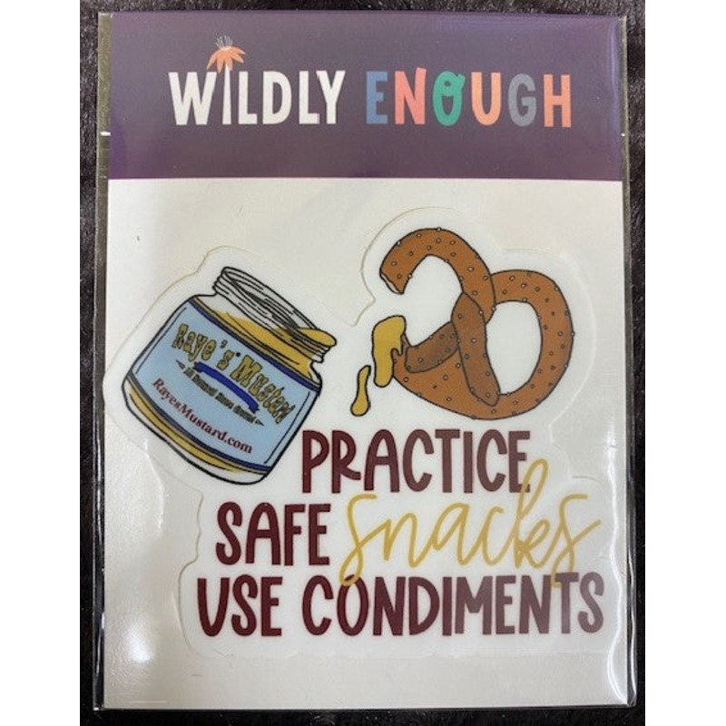 Raye’s Mustard Safe Snacks Sticker