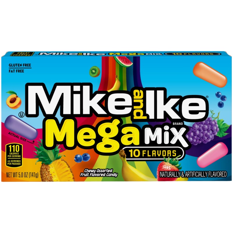 Mike & Ike Mega Mix Theatre Box – 4.2oz (120g)
