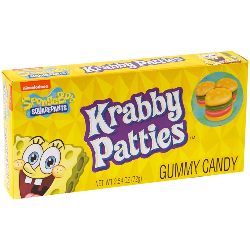 Spongebob Squarepants Gummy Krabby Patties Theatre Box – 2.54oz (72g)