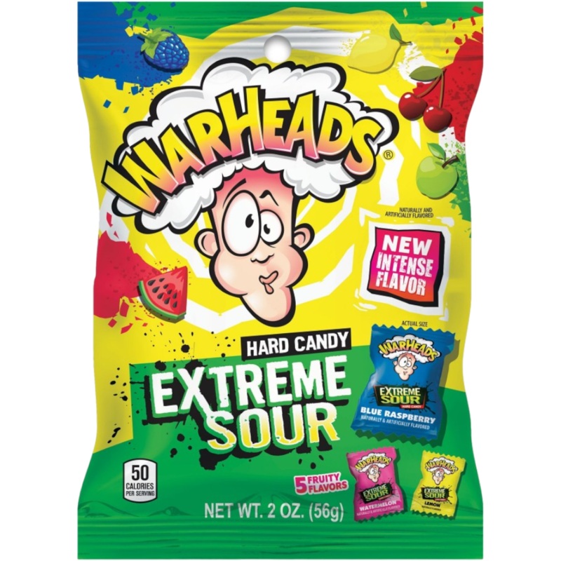 Warheads Extreme Sour Hard Candy – 2oz (56g)