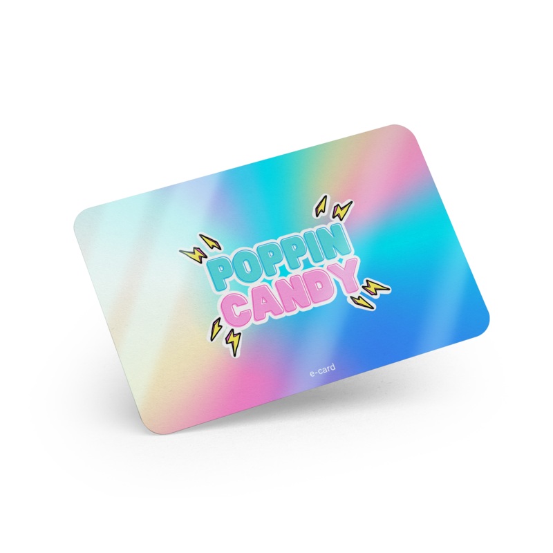 Poppin Candy Gift Card|10.00|25.00|50.00|100.00|250.00|500.00|1,000.00