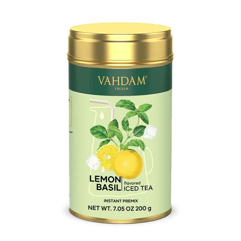 Lemon Basil Instant Premix Iced Tea, 7.05 Oz, 200g