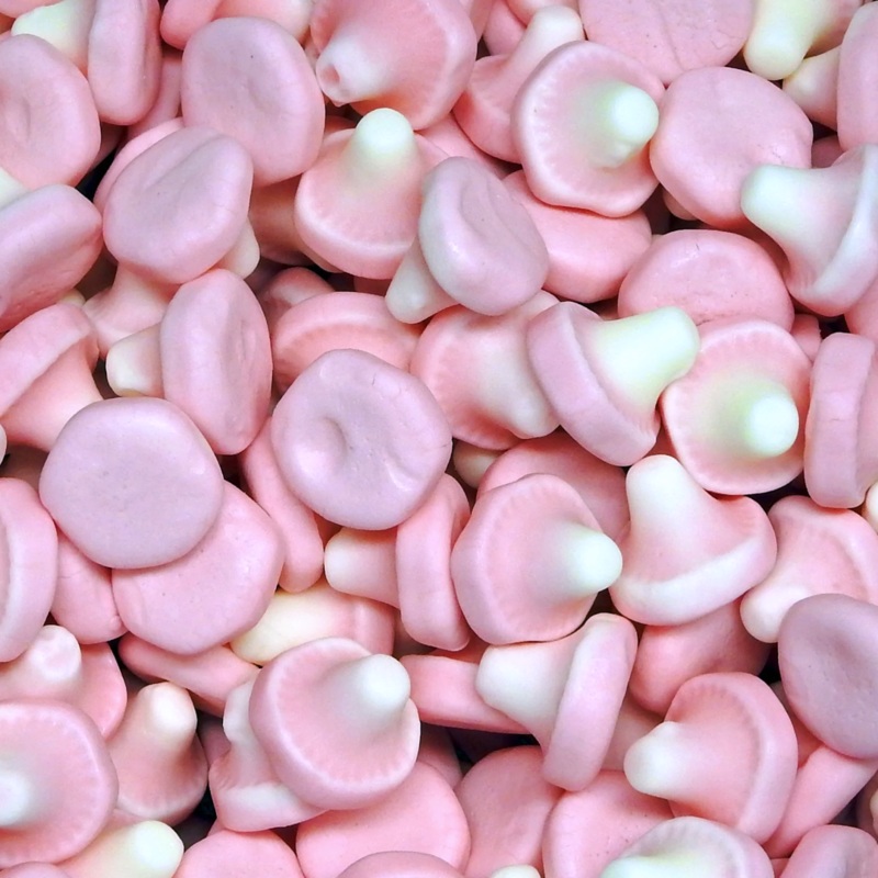 Strawberry Foam Mushrooms|125g (0.28lb)|250g (0.55lb)|500g (1.1lb)|1kg (2.2lb)|P|B|62.5g (0.14lb)