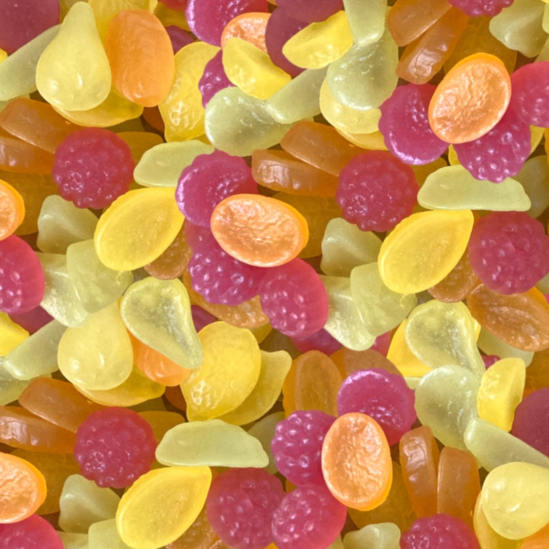 Tutti Frutti Gums|125g (0.28lb)|250g (0.55lb)|500g (1.1lb)|1kg (2.2lb)|P|B|62.5g (0.14lb)