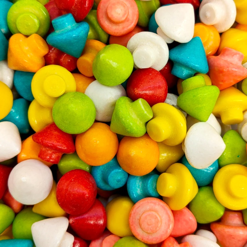 Bubblegum Spinning Tops|125g (0.28lb)|250g (0.55lb)|500g (1.1lb)|1kg (2.2lb)|P|B|62.5g (0.14lb)