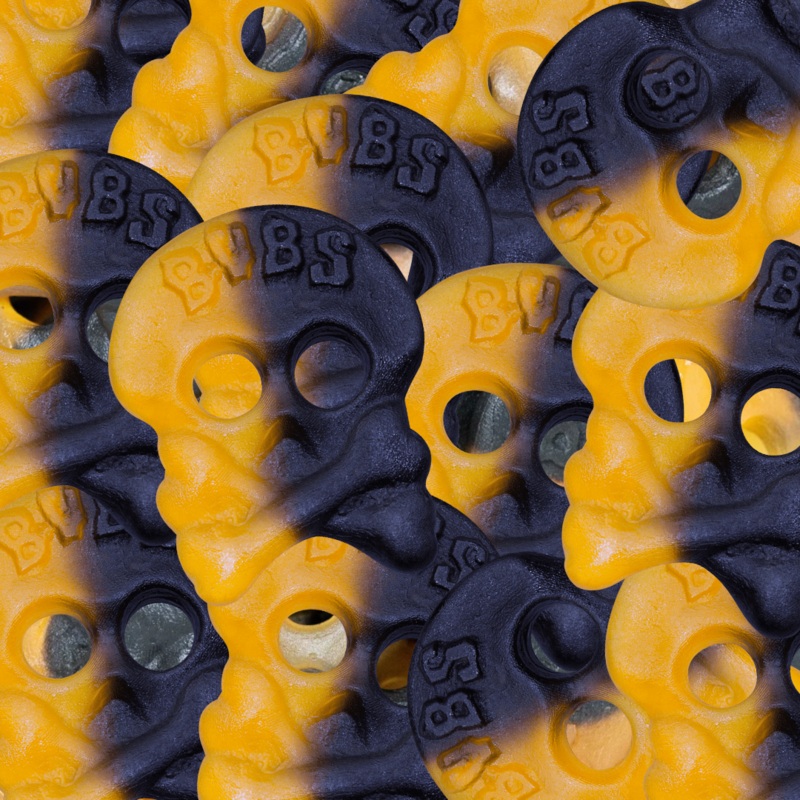 BUBS Halloween Skulls|125g (0.28lb)|250g (0.55lb)|500g (1.1lb)|1kg (2.2lb)|P|B|62.5g (0.14lb)