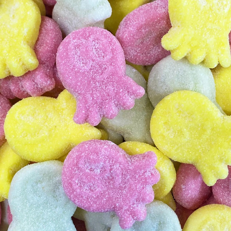 BUBS Sour Foam Octopus|125g (0.28lb)|250g (0.55lb)|500g (1.1lb)|1kg (2.2lb)|P|B|62.5g (0.14lb)