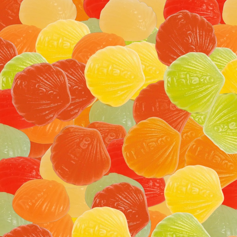 Syrliga Snckor (Sour Shells)|125g (0.28lb)|250g (0.55lb)|500g (1.1lb)|1kg (2.2lb)|P|B|62.5g (0.14lb)