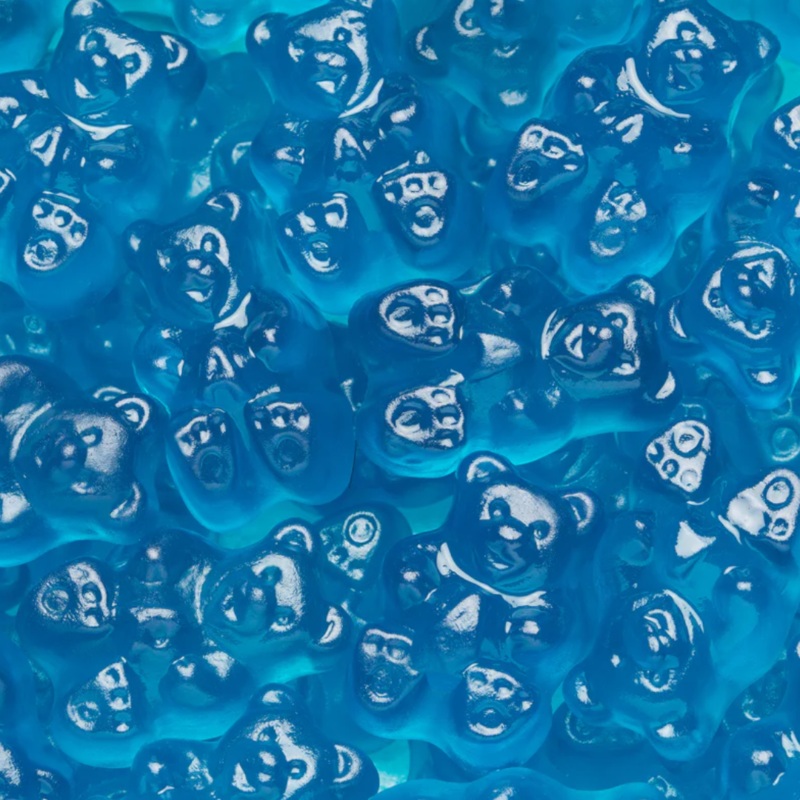 Blue Raspberry Gummy Bears|125g (0.28lb)|250g (0.55lb)|500g (1.1lb)|1kg (2.2lb)|P|B|62.5g (0.14lb)