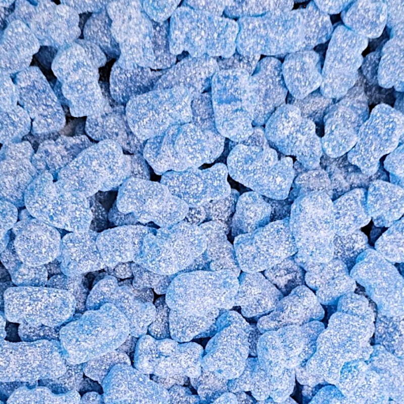 Fizzy Blue Gummy Bears|125g (0.28lb)|250g (0.55lb)|500g (1.1lb)|1kg (2.2lb)|P|B|62.5g (0.14lb)