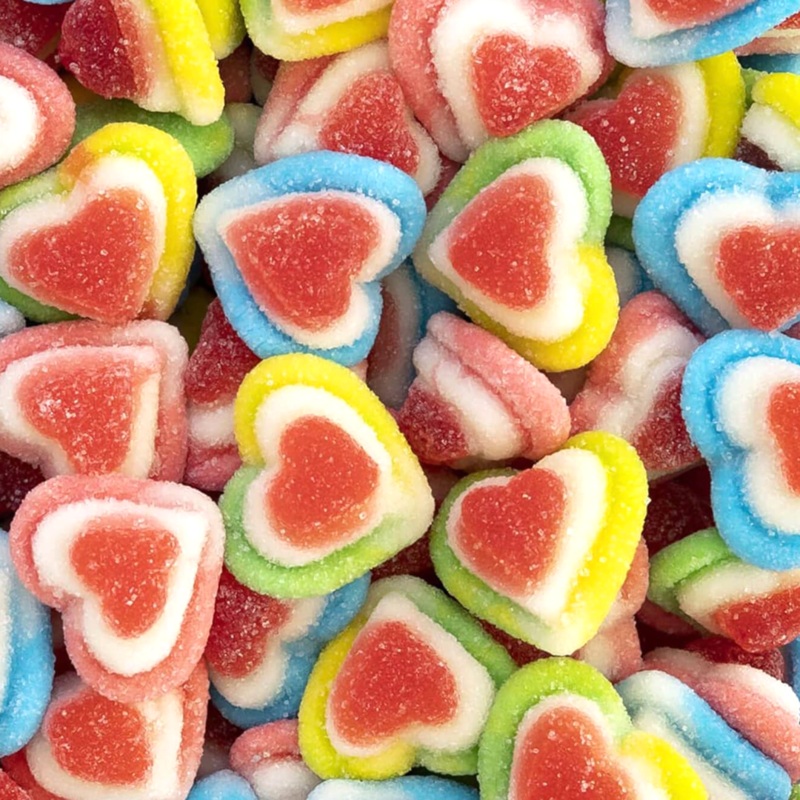 Triple 3D Hearts|125g (0.28lb)|250g (0.55lb)|500g (1.1lb)|1kg (2.2lb)|P|B|62.5g (0.14lb)