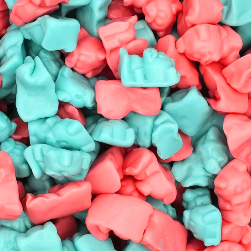 Bubblegum Pigs|125g (0.28lb)|250g (0.55lb)|500g (1.1lb)|1kg (2.2lb)|P|B|62.5g (0.14lb)
