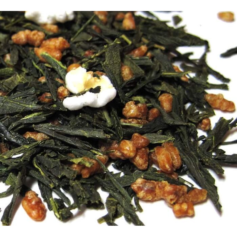 Genmaicha Green Tea|Loose leaf sample|15 Sachets|50 Sachets|1/4 LB Loose|1 LB Loose