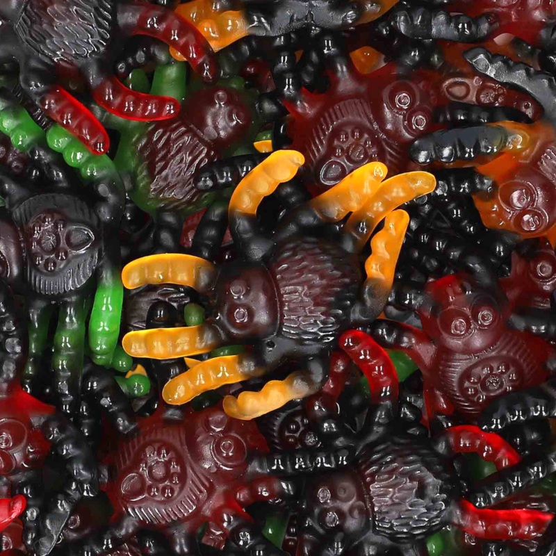 Trolli Giant Tarantulas|125g (0.28lb)|250g (0.55lb)|500g (1.1lb)|1kg (2.2lb)|P|B|62.5g (0.14lb)