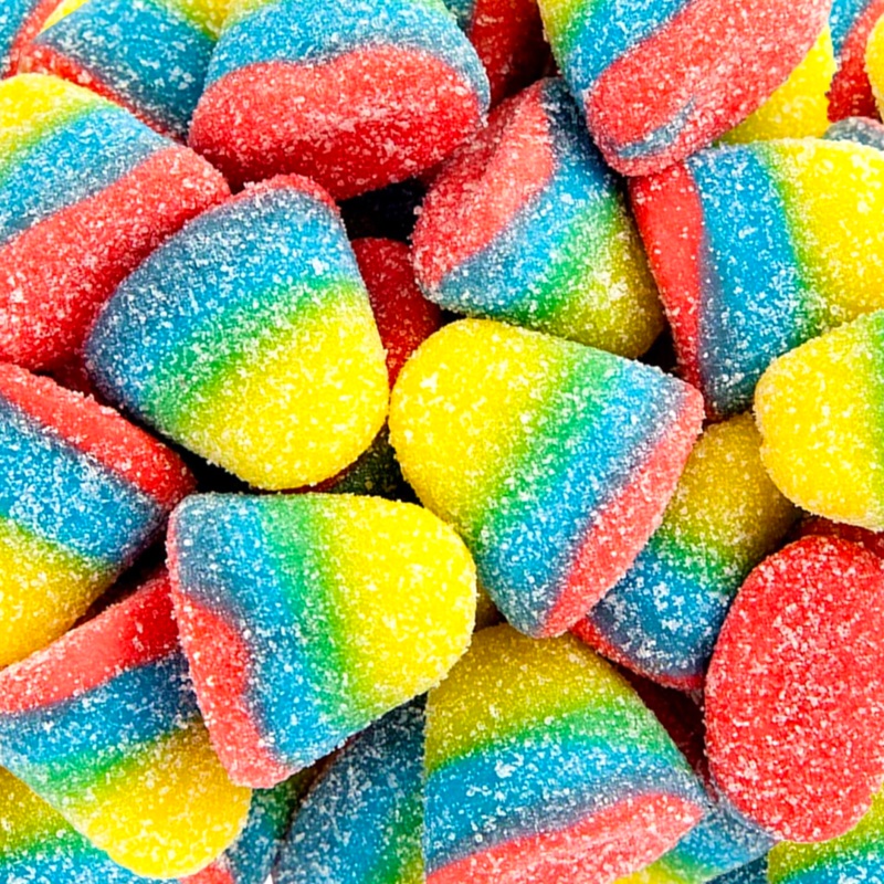 Tropical Rainbow Gum Drops|125g (0.28lb)|250g (0.55lb)|500g (1.1lb)|1kg (2.2lb)|P|B|62.5g (0.14lb)
