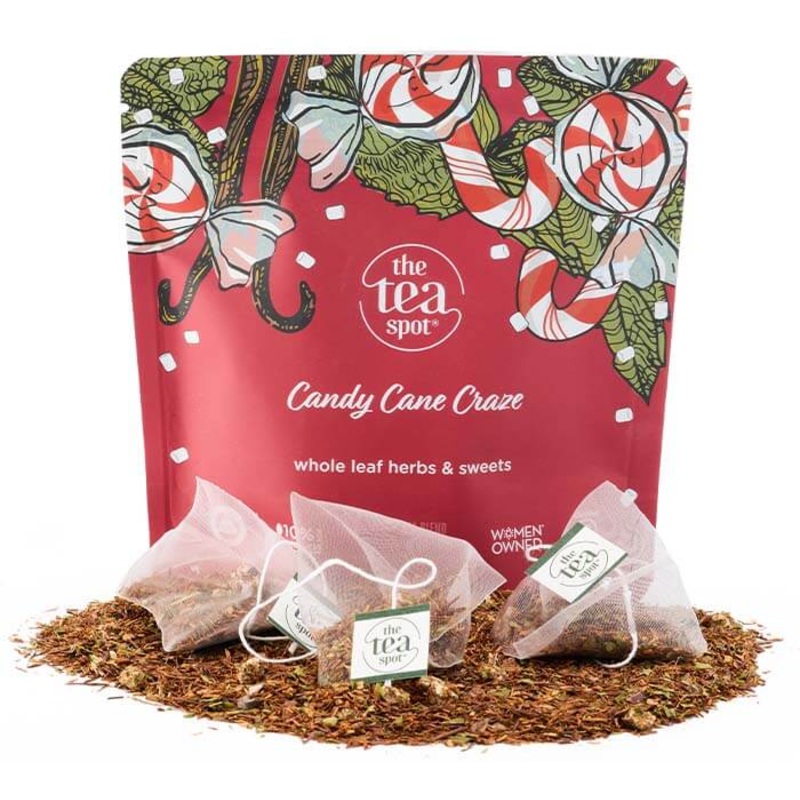 Candy Cane Craze|15 Sachets|50 Sachets|Loose leaf sample|Tin 2.75 oz Loose|1 LB Loose
