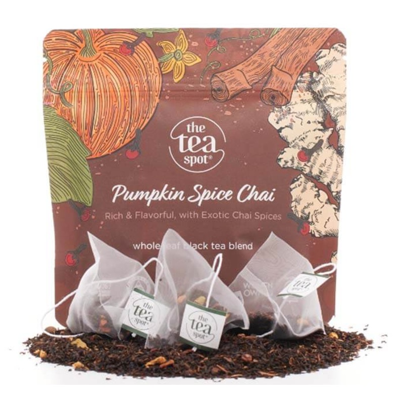 Pumpkin Spice Chai|Loose leaf sample|15 Sachets|50 Sachets|1/4 LB Loose|1 LB Loose