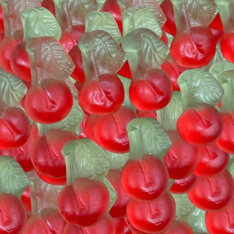 Sugar Free Jelly Cherries|125g (0.28lb)|250g (0.55lb)|500g (1.1lb)|1kg (2.2lb)|P|B|62.5g (0.14lb)