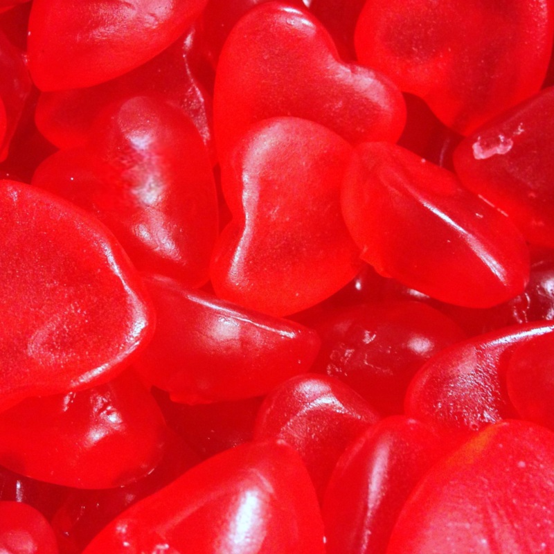 Sugar Free Strawberry Hearts|125g (0.28lb)|250g (0.55lb)|500g (1.1lb)|1kg (2.2lb)|P|B|62.5g (0.14lb)