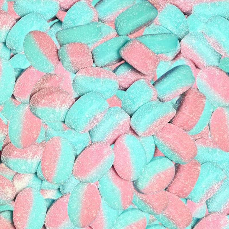 BUBS GOODY Raspberry & Blueberry Sour Micro Foam Ovals