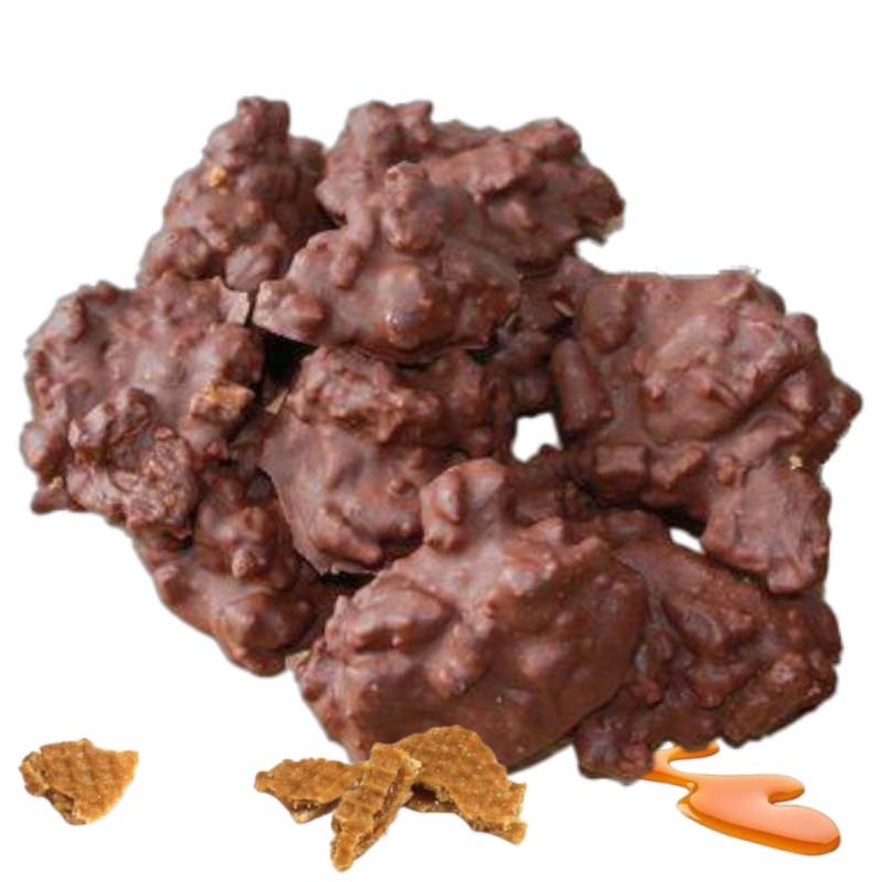 Stroopwafel Chocolate Clusters
