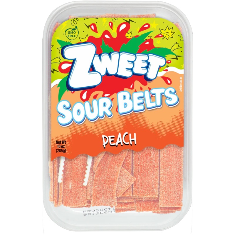 Zweet Sour Belts Peach Share Box – 10oz (285g)