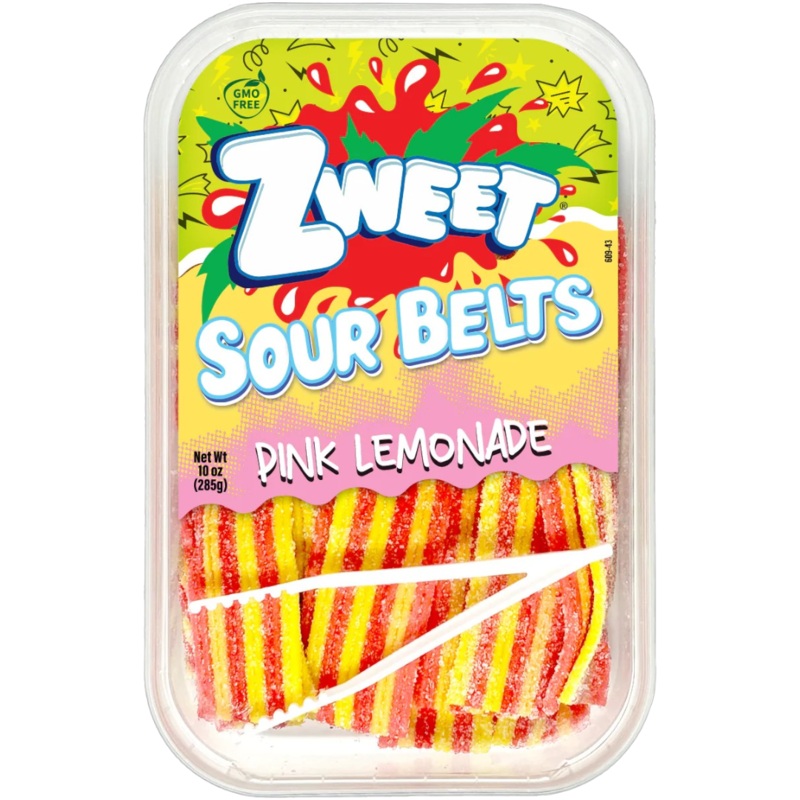 Zweet Sour Belts Pink Lemonade Share Box – 10oz (285g)