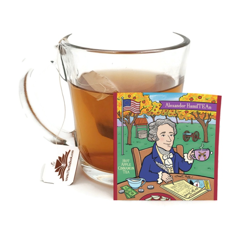 Alexander HamilTEAn (Alexander Hamilton): Organic Hot Apple Cinnamon Tea (Herbal / Caffeine Free)
