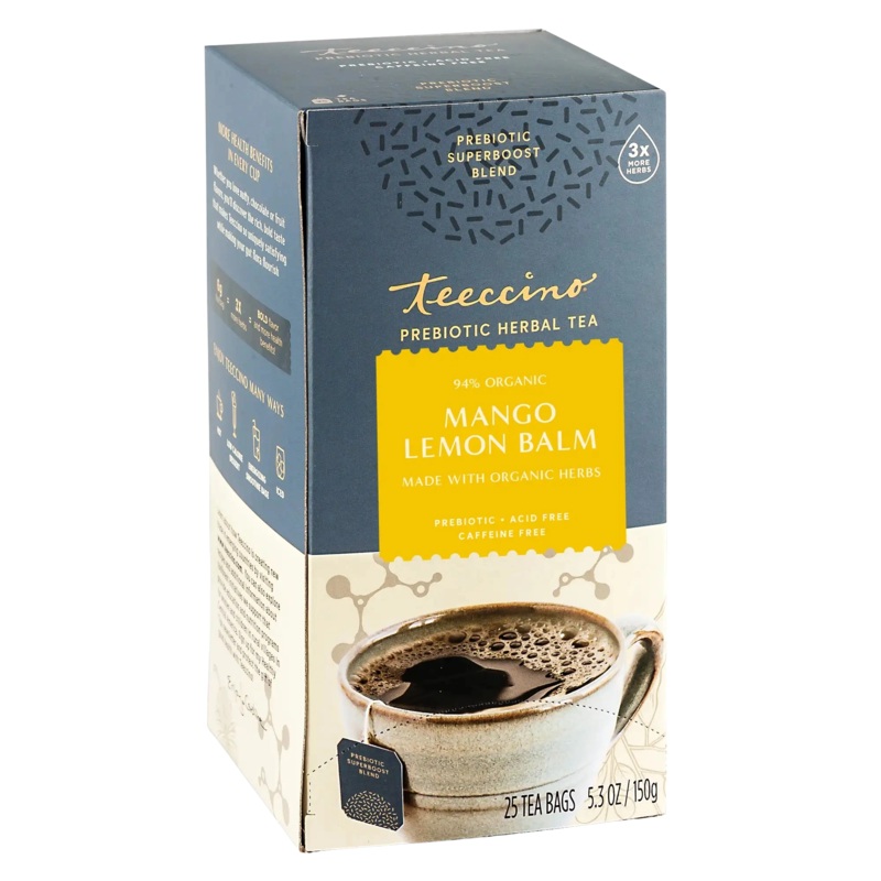 Mango Lemon Balm Prebiotic SuperBoost Herbal Tea