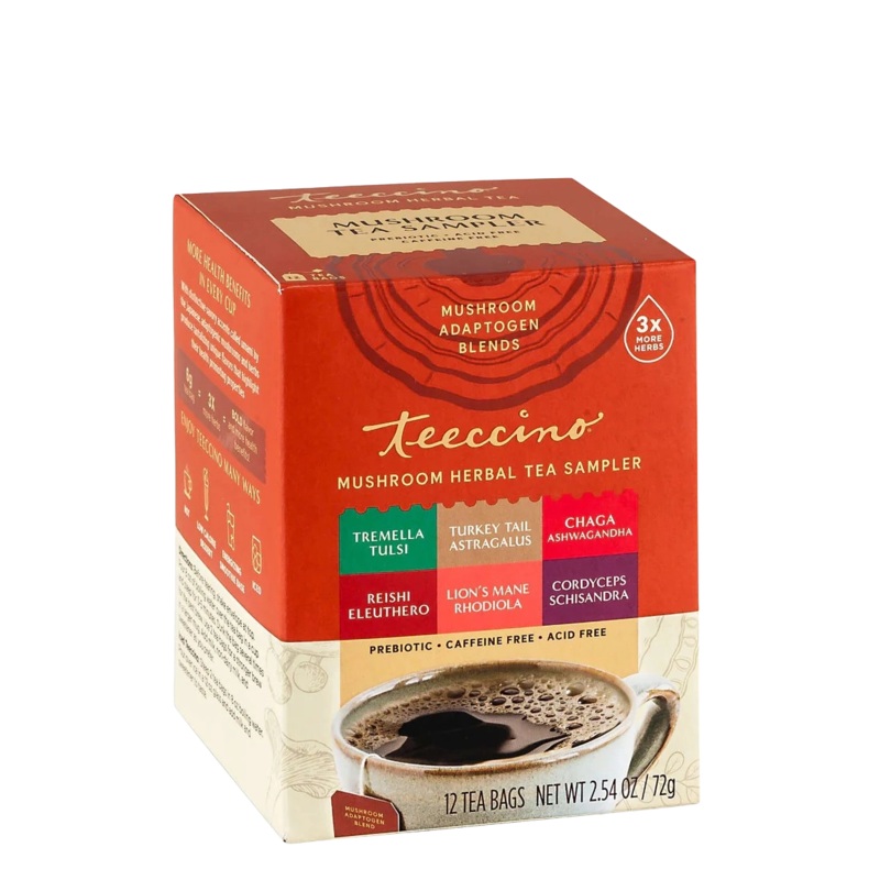 Mushroom Adaptogen Herbal Tea Sampler Box
