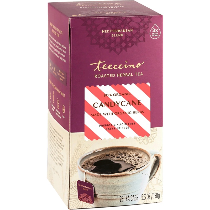 Candy Cane Chicory Herbal Tea|25 tea bags