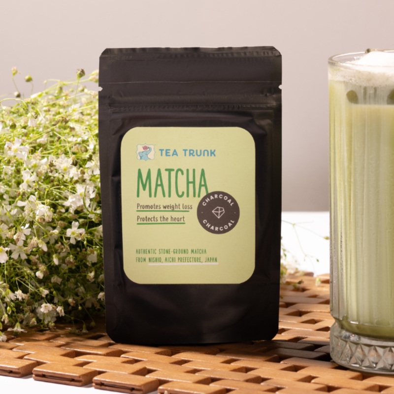 Activated Charcoal Matcha Green Tea