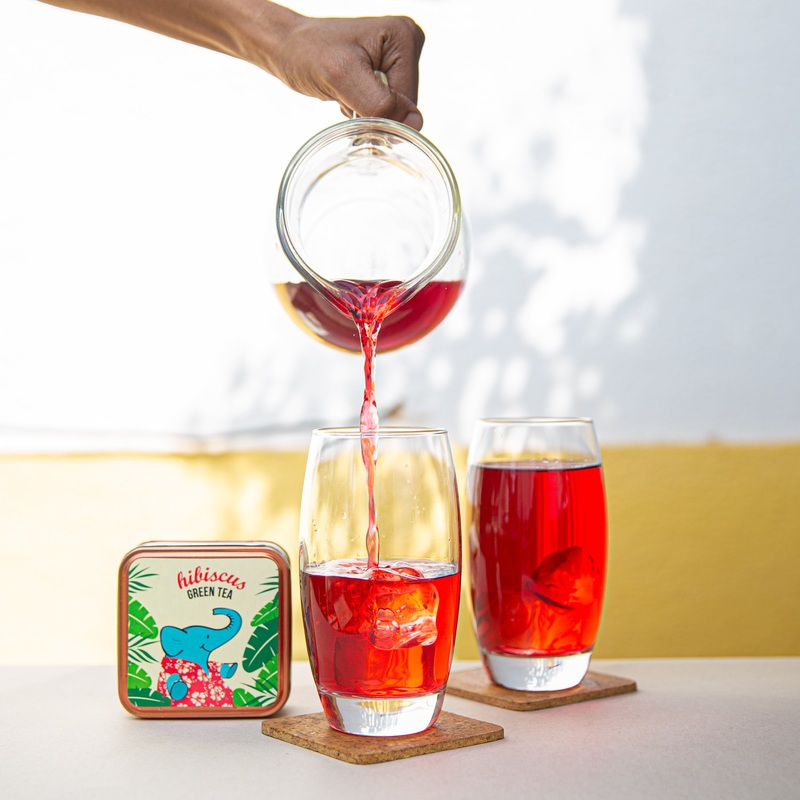 Hibiscus Iced Green Tea|200 GMS|100 GMS|300 GMS|Tin Box|Refill Pack