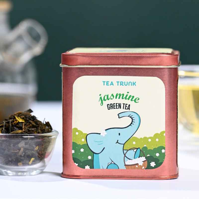 Jasmine Green Tea|200 GMS|100 GMS|300 GMS|Tin Box|Refill Pack