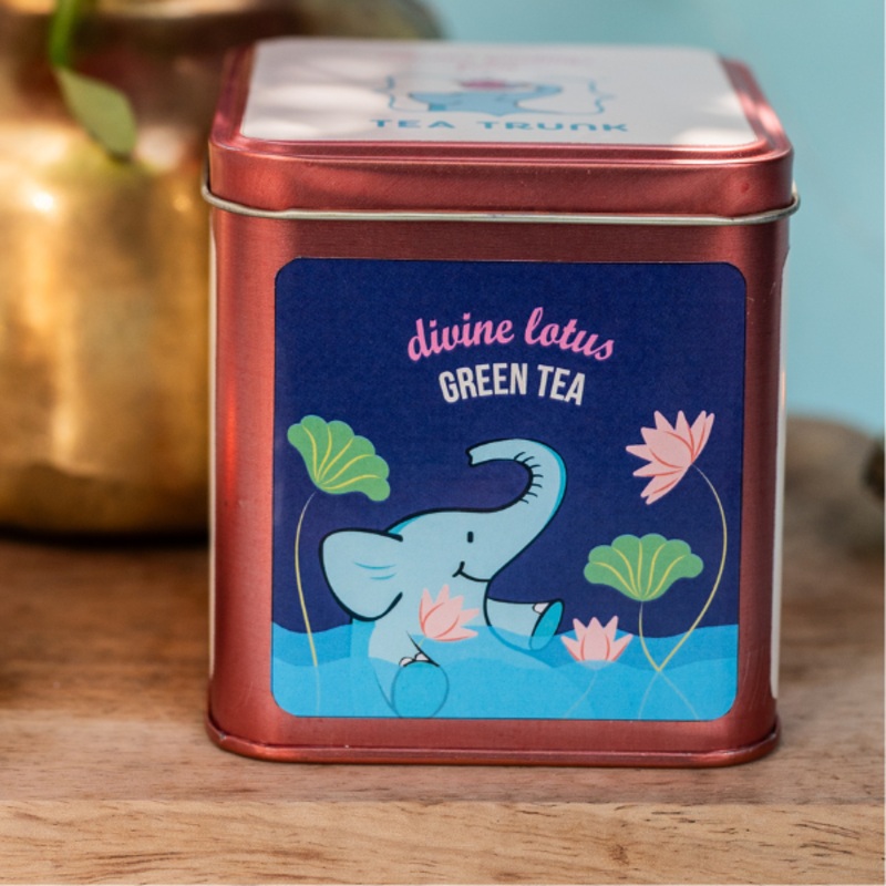 Divine Lotus Green Tea|100 GMS|50 GMS|150 GMS|Tin Box|Refill Pack