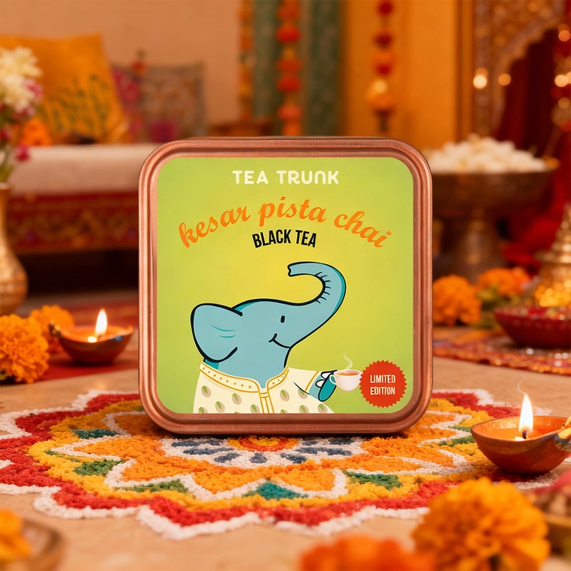 Kesar Pista Chai|50 GMS|Tin Box
