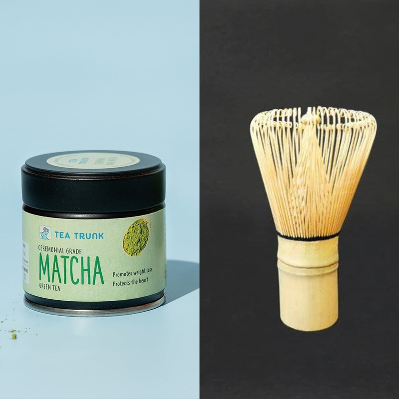 Matcha + Bamboo Whisk|30g Matcha Tin + Bamboo Whisk