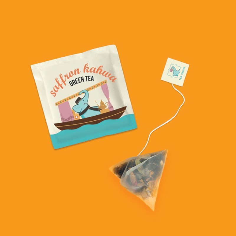 Saffron Kahwa Green Tea – Tea Bags