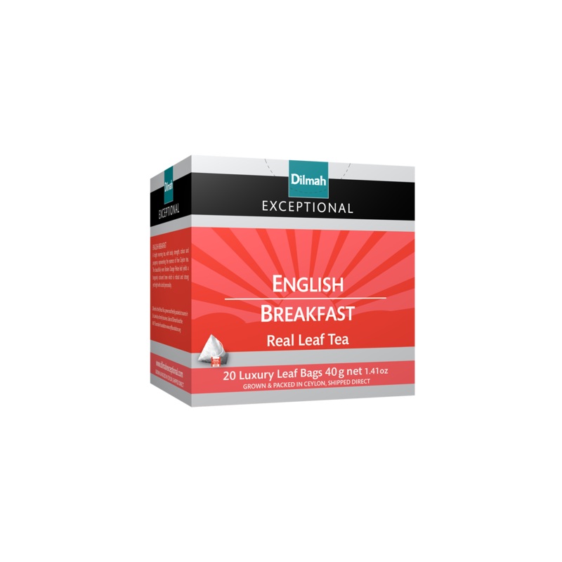 Dilmah Exceptional English Breakfast – 20 Luxury Leaf Bags