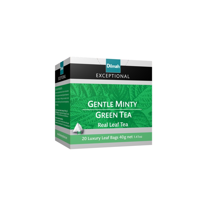 EXCEPTIONAL GENTLE MINTY GREEN TEA – 20 LEAF TEA BAGS