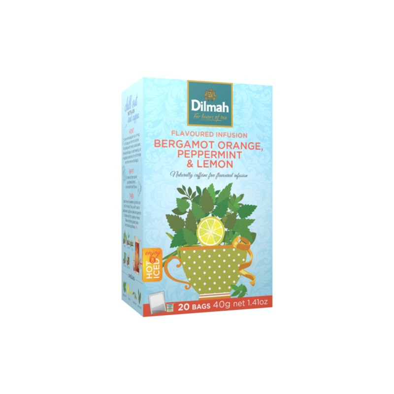 BERGAMOT ORANGE PEPPERMINT & LEMON NATURAL INFUSION – 20 TEA BAGS