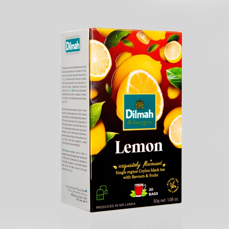 Dilmah EFT Lemon Ceylon Black Tea – 20 Tea Bags