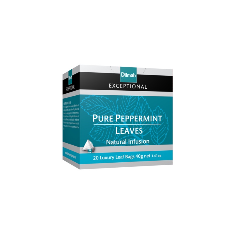 Dilmah Exceptional Pure Peppermint Leaves – 20 Luxury Leaf Bags